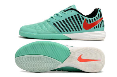 Unisex Nike Lunar Gato 2 IC Indoor & Futsal Low-Tops Football Shoes - Jade/Black/Red