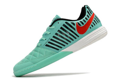 Unisex Nike Lunar Gato 2 IC Indoor & Futsal Low-Tops Football Shoes - Jade/Black/Red