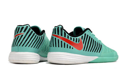 Unisex Nike Lunar Gato 2 IC Indoor & Futsal Low-Tops Football Shoes - Jade/Black/Red
