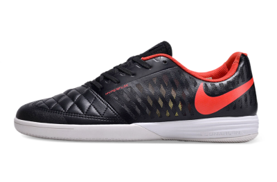 Unisex Nike Lunar Gato 2 IC Indoor & Futsal Low-Tops Football Shoes - Black/Red/White
