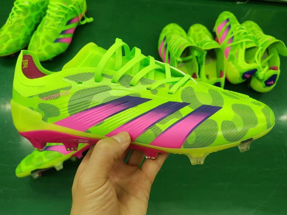 Men's Adidas Predator Accuracy.1 FG Firm Ground Low-Tops Football Boots - Green/Yellow/Purple