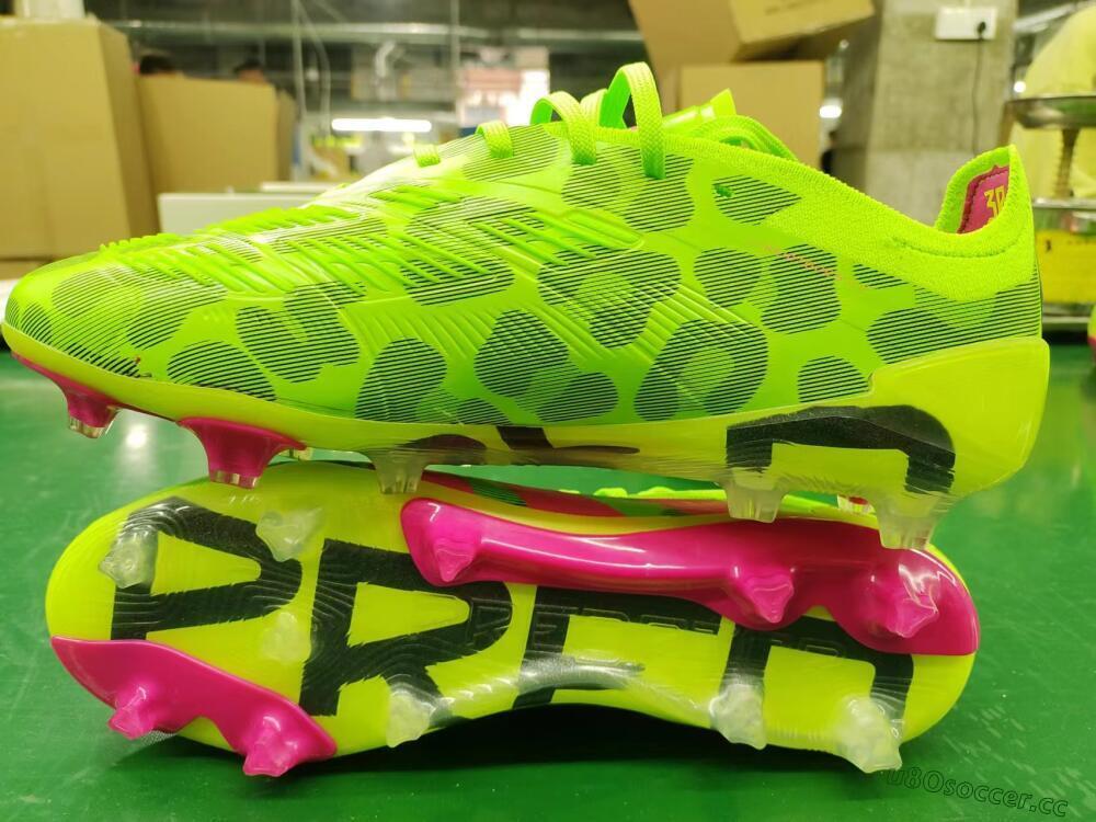 Men's Adidas Predator Accuracy.1 FG Firm Ground Low-Tops Football Boots - Green/Yellow/Purple
