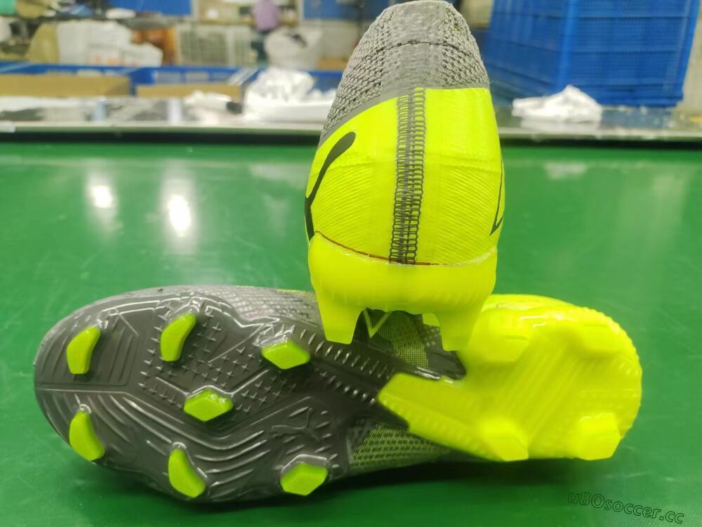 Men's Puma Future 7 Ultimate FG Firm Ground Low-Tops Football Boots - Grey/Yellow/Black