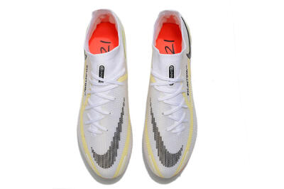 Men's Nike Phantom GT 2 Elite DF FG Firm Ground High-Tops Football Boots - White/Yellow/Black