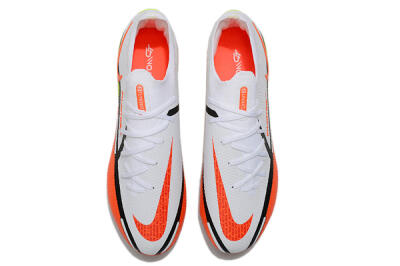 Men's Nike Phantom GT 2 Elite FG Firm Ground Low-Tops Football Boots - White/Red/Green