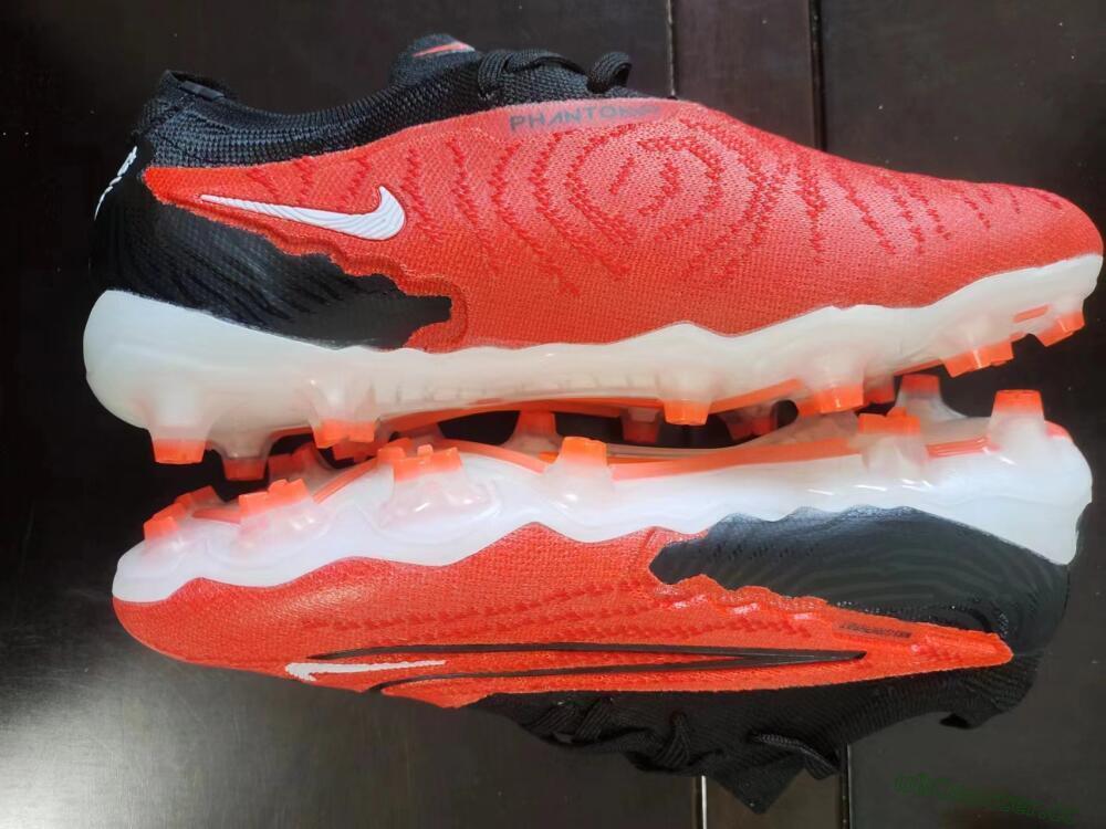 Men's Nike Phantom GX Elite FG Firm Ground Low-Tops Football Boots - Red/Black/White
