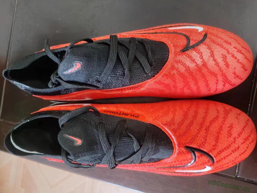 Men's Nike Phantom GX Elite FG Firm Ground Low-Tops Football Boots - Red/Black/White