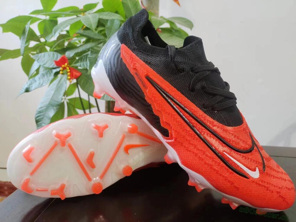Men's Nike Phantom GX Elite FG Firm Ground Low-Tops Football Boots - Red/Black/White