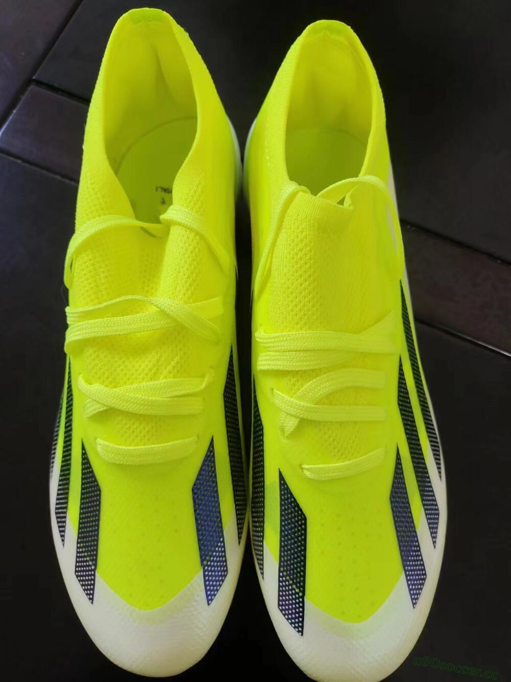 Men's Adidas X Crazyfast.1 FG Firm Ground Low-Tops Football Boots - Yellow/Black/Orange