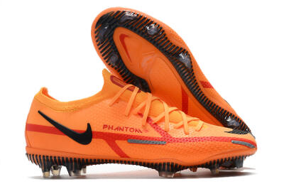 Men's Nike Phantom GT 2 Elite FG Firm Ground Low-Tops Football Boots - Orange/Black