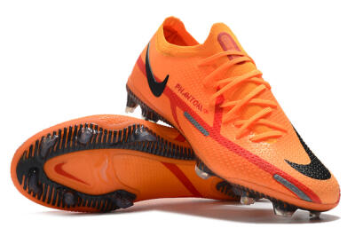 Men's Nike Phantom GT 2 Elite FG Firm Ground Low-Tops Football Boots - Orange/Black