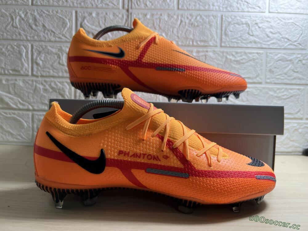 Men's Nike Phantom GT 2 Elite FG Firm Ground Low-Tops Football Boots - Orange/Black