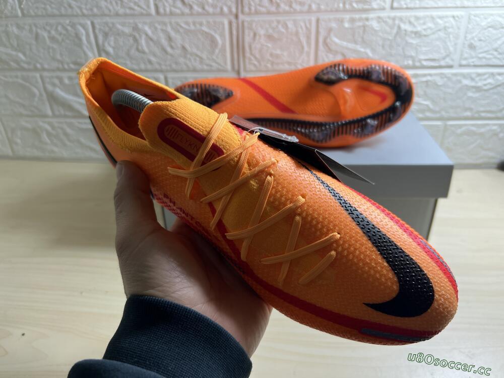 Men's Nike Phantom GT 2 Elite FG Firm Ground Low-Tops Football Boots - Orange/Black