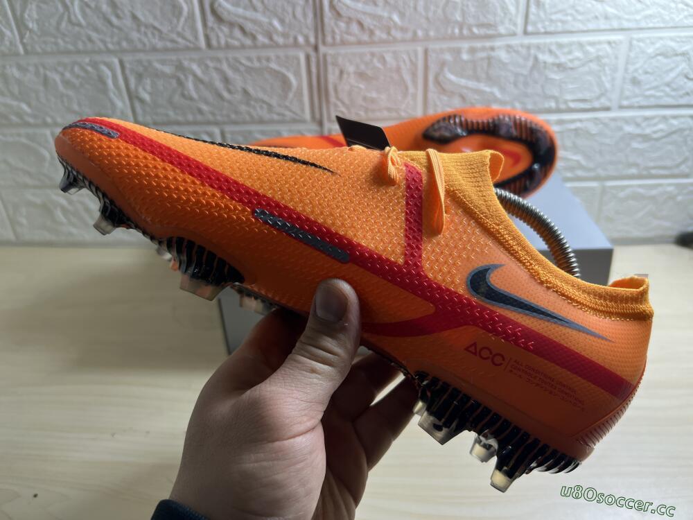Men's Nike Phantom GT 2 Elite FG Firm Ground Low-Tops Football Boots - Orange/Black