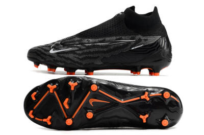 Men's Nike Phantom GX Elite DF FG Firm Ground High-Tops Football Boots - Black/White