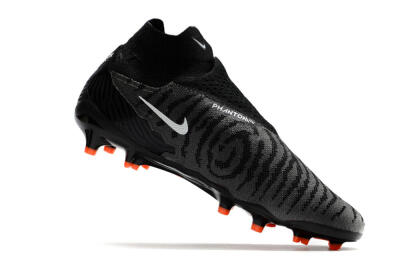 Men's Nike Phantom GX Elite DF FG Firm Ground High-Tops Football Boots - Black/White