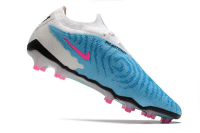Men's Nike Phantom GX Elite FG Firm Ground Low-Tops Football Boots - Blue/White/Pink
