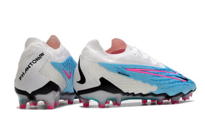 Men's Nike Phantom GX Elite FG Firm Ground Low-Tops Football Boots - Blue/White/Pink