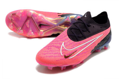 Men's Nike Phantom GX Elite FG Firm Ground Low-Tops Football Boots - Pink/Black
