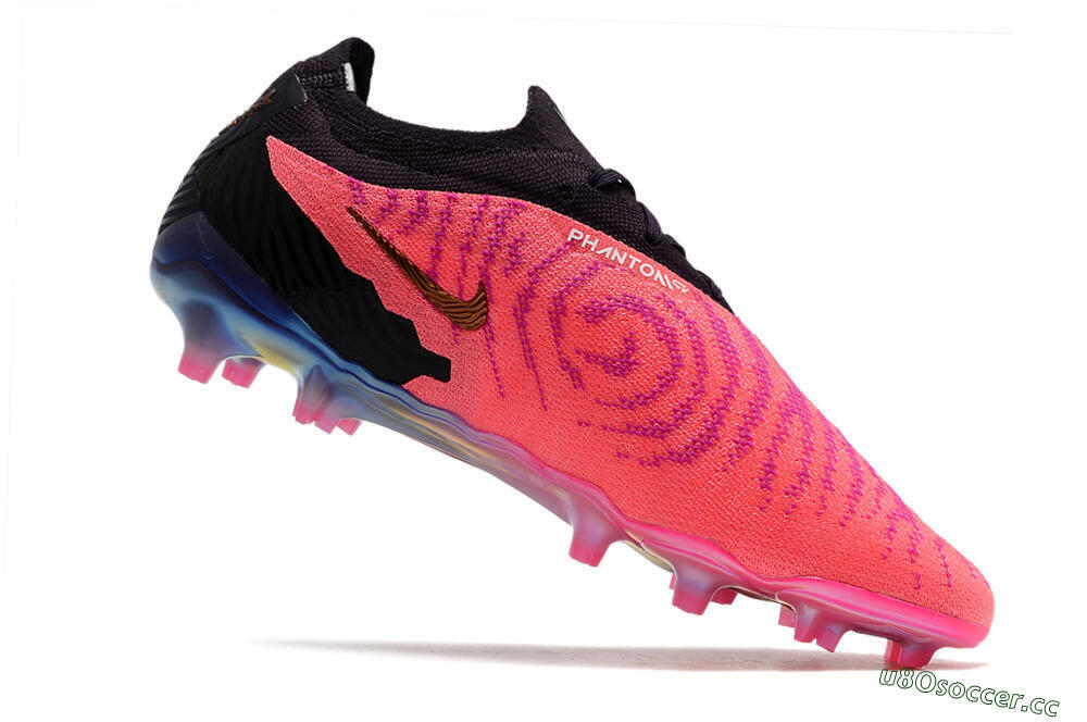 Men's Nike Phantom GX Elite FG Firm Ground Low-Tops Football Boots - Pink/Black 4