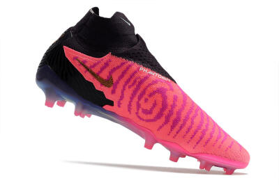 Men's Nike Phantom GX Elite DF Link FG Firm Ground High-Tops Football Boots - Pink/Black