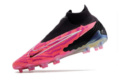 Men's Nike Phantom GX Elite DF Link FG Firm Ground High-Tops Football Boots - Pink/Black