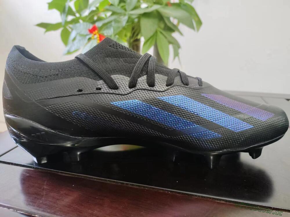 Men's Adidas X Speedportal .1 2022 World Cup FG Firm Ground Low-Tops Football Boots - Black/Blue