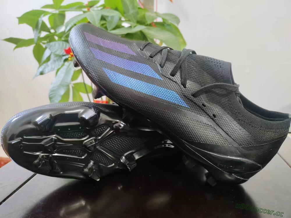 Men's Adidas X Speedportal .1 2022 World Cup FG Firm Ground Low-Tops Football Boots - Black/Blue