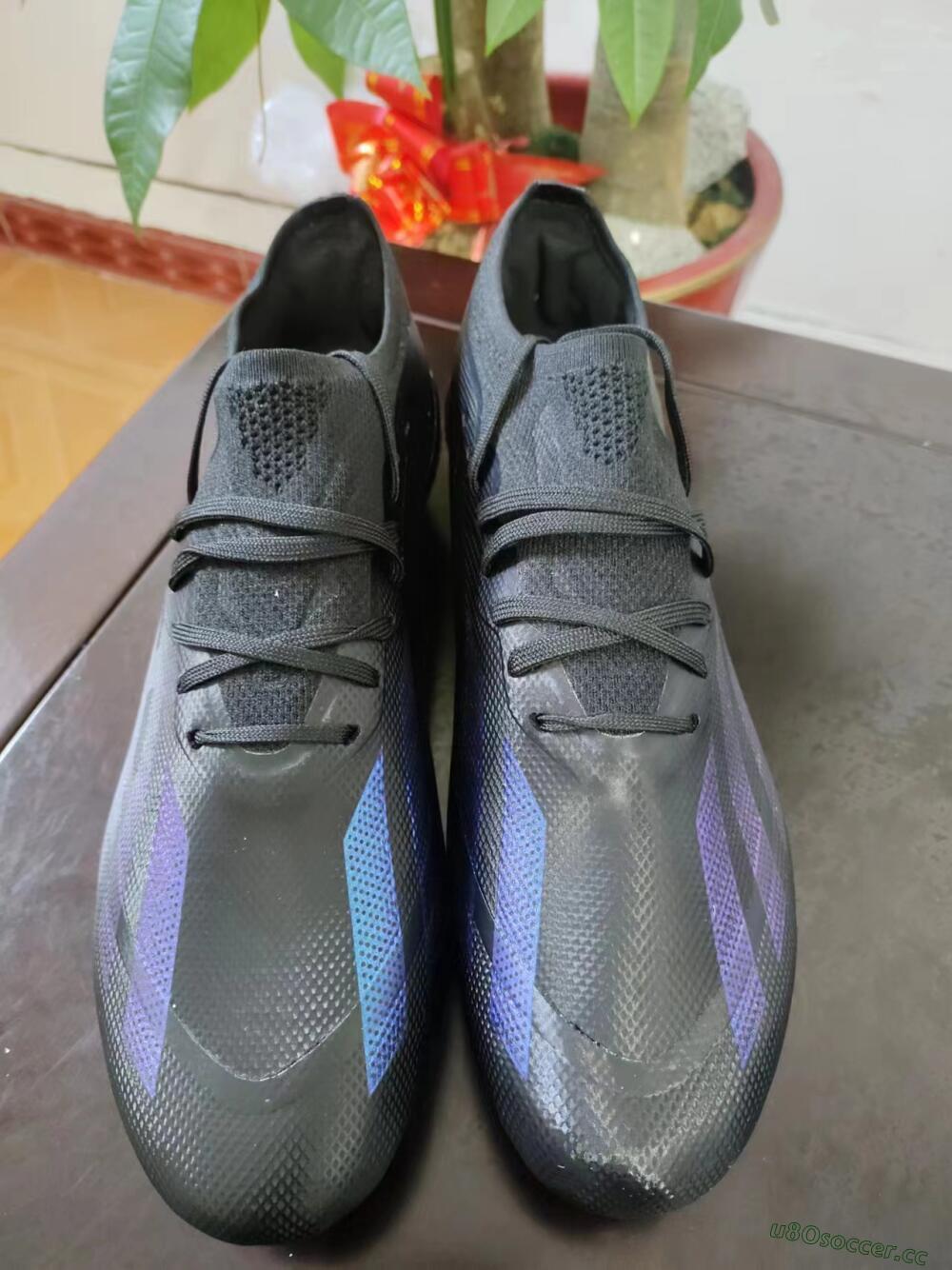 Men's Adidas X Speedportal .1 2022 World Cup FG Firm Ground Low-Tops Football Boots - Black/Blue