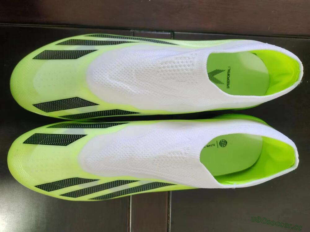 Men's Adidas X Crazyfast.1 LL FG Firm Ground Low-Tops Football Boots - Green/Black/White