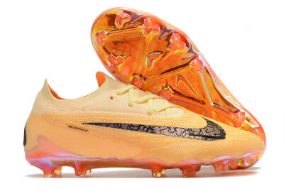Men's Nike Phantom GX Elite FG Firm Ground Low-Tops Football Boots - Orange/Black