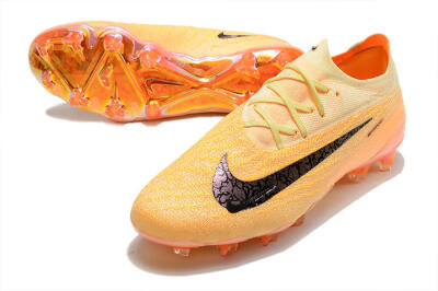 Men's Nike Phantom GX Elite FG Firm Ground Low-Tops Football Boots - Orange/Black