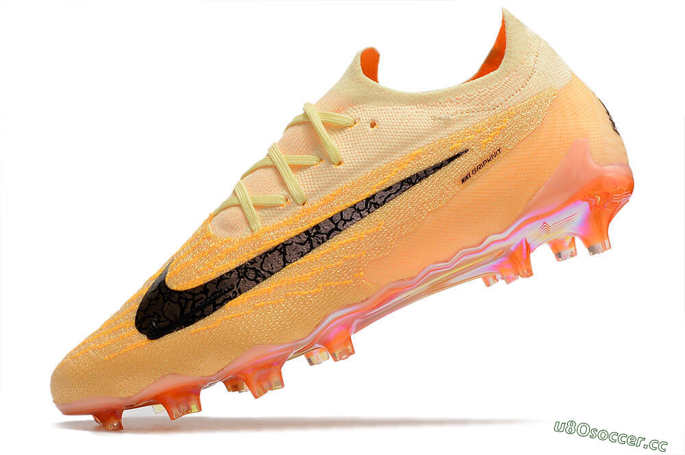 Men's Nike Phantom GX Elite FG Firm Ground Low-Tops Football Boots - Orange/Black 5