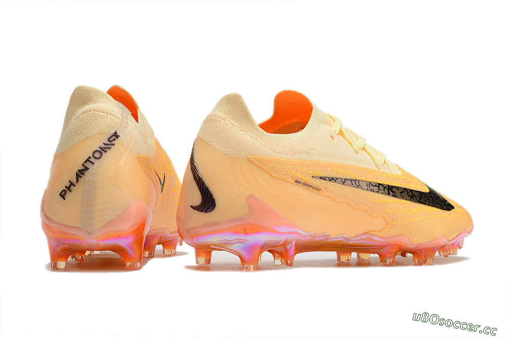Men's Nike Phantom GX Elite FG Firm Ground Low-Tops Football Boots - Orange/Black 6