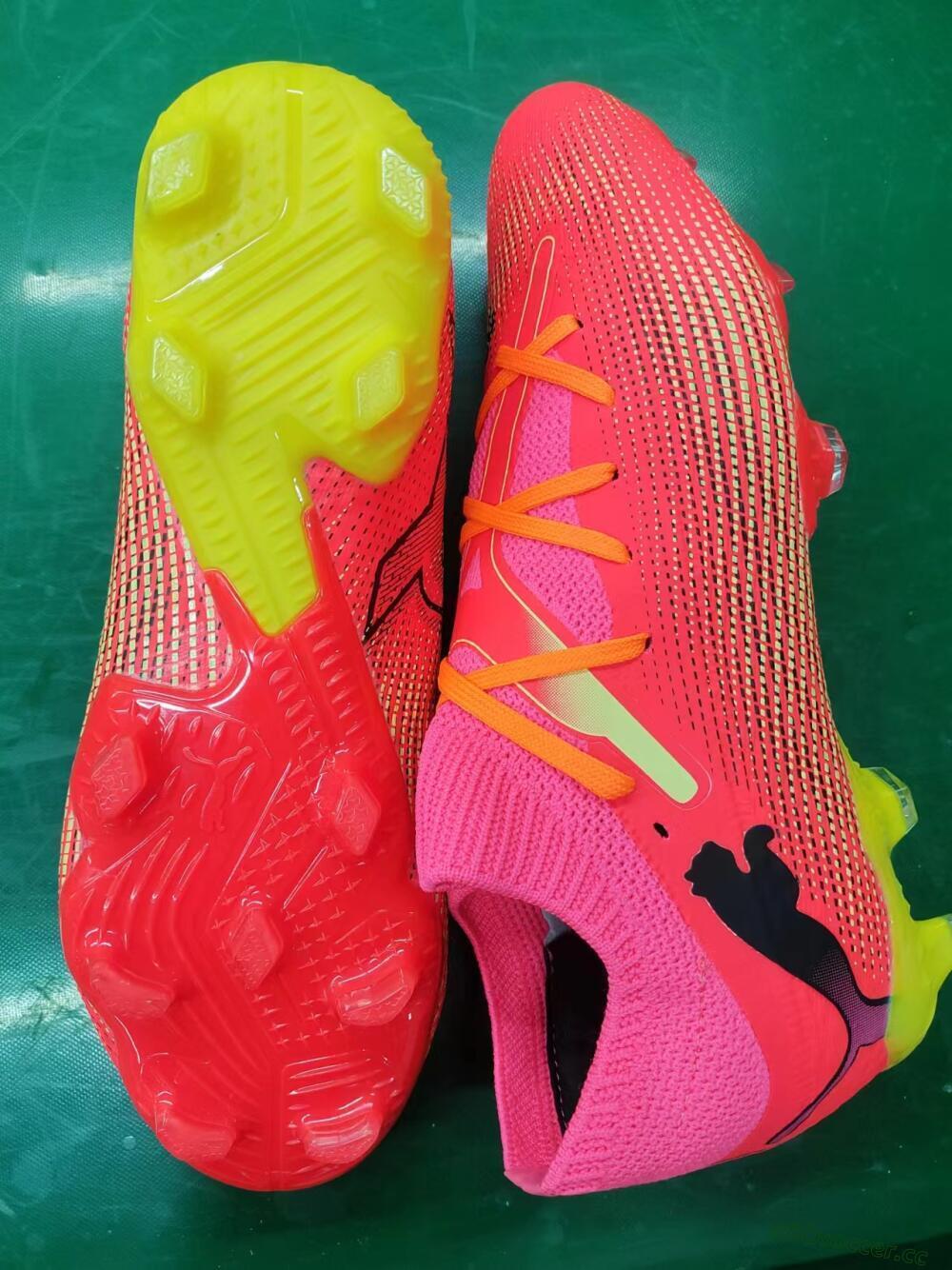 Men's Puma Future Ultimate 2024 FG Firm Ground Low-Tops Football Boots - Red/Orange/Yellow