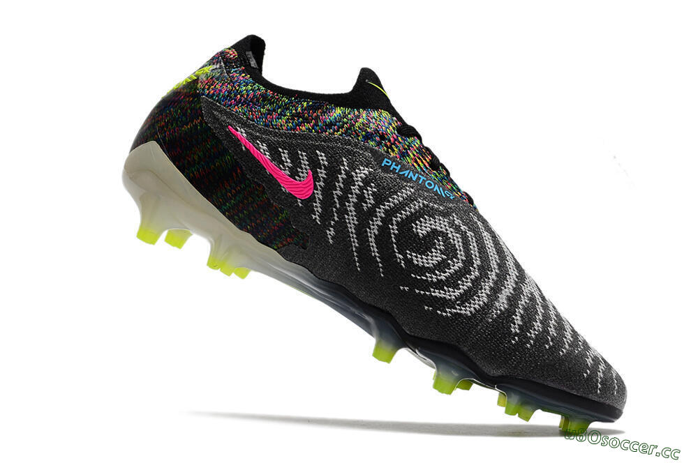 Men's Nike Phantom GX Elite FG Firm Ground Low-Tops Football Boots - Grey/Rainbow 4