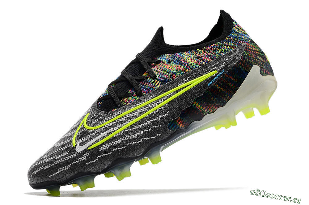 Men's Nike Phantom GX Elite FG Firm Ground Low-Tops Football Boots - Grey/Rainbow 5