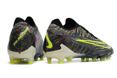 Men's Nike Phantom GX Elite FG Firm Ground Low-Tops Football Boots - Grey/Rainbow