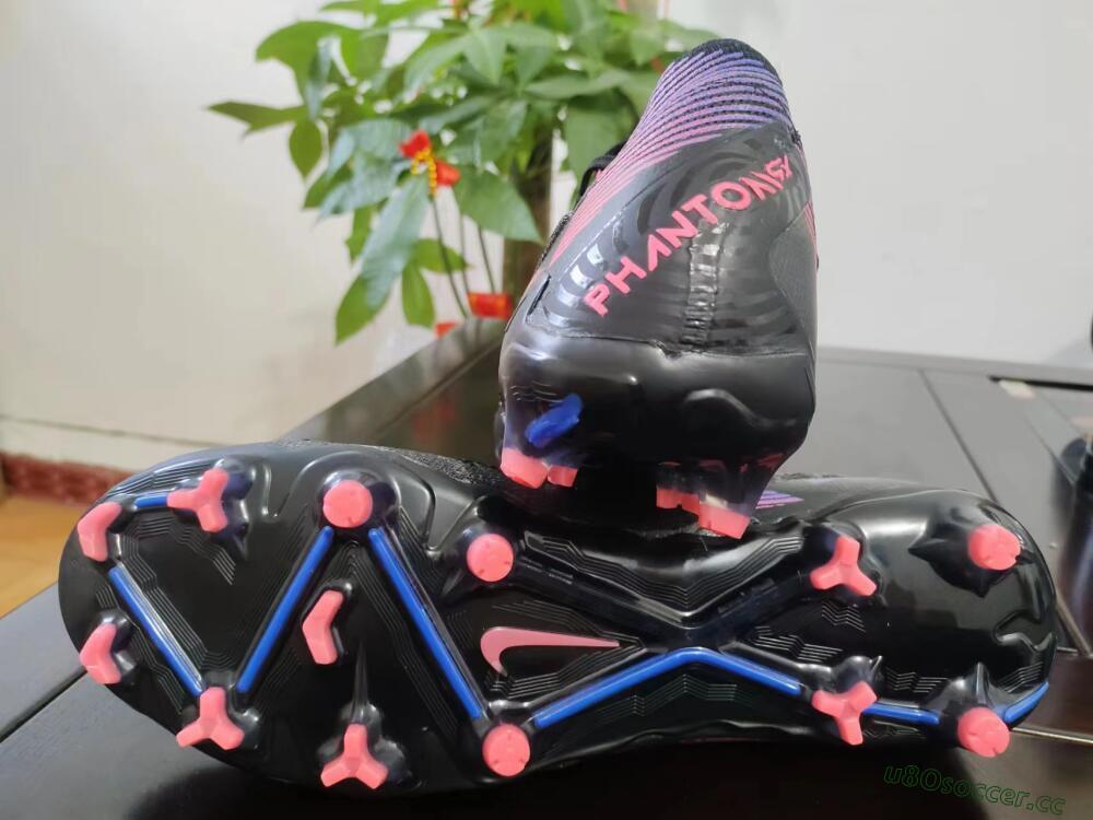 Men's Nike Phantom GX Elite FG Firm Ground Low-Tops Football Boots - Black/Pink/Blue