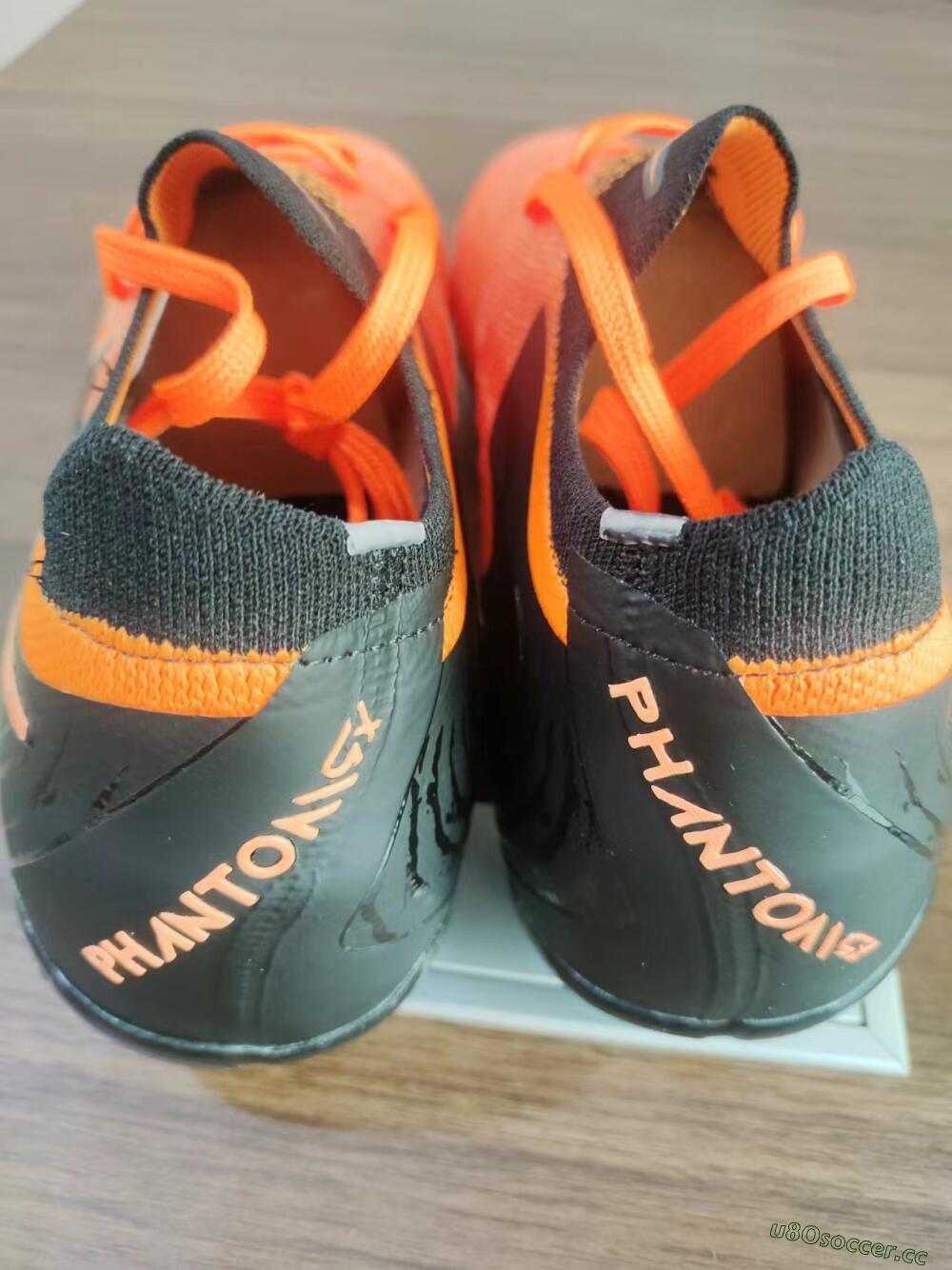 Unisex Nike Phantom Luna Elite FG Firm Ground Low-Tops Football Boots - Orange/Black