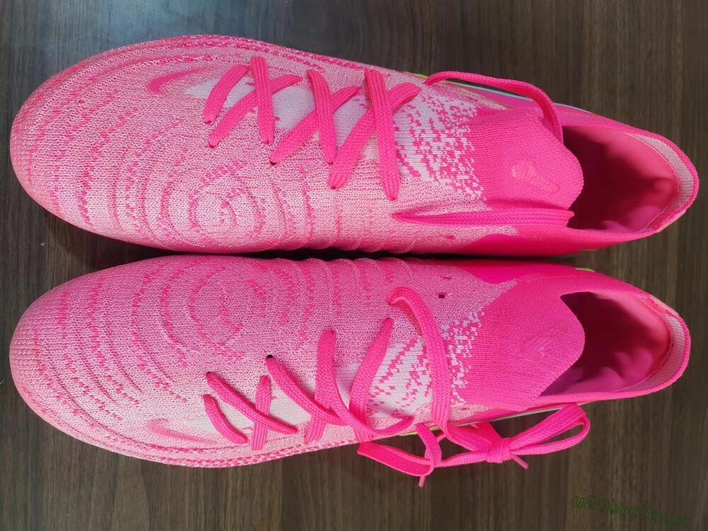Unisex Nike Phantom Luna Elite FG Firm Ground Low-Tops Football Boots - Pink/Yellow/Jade