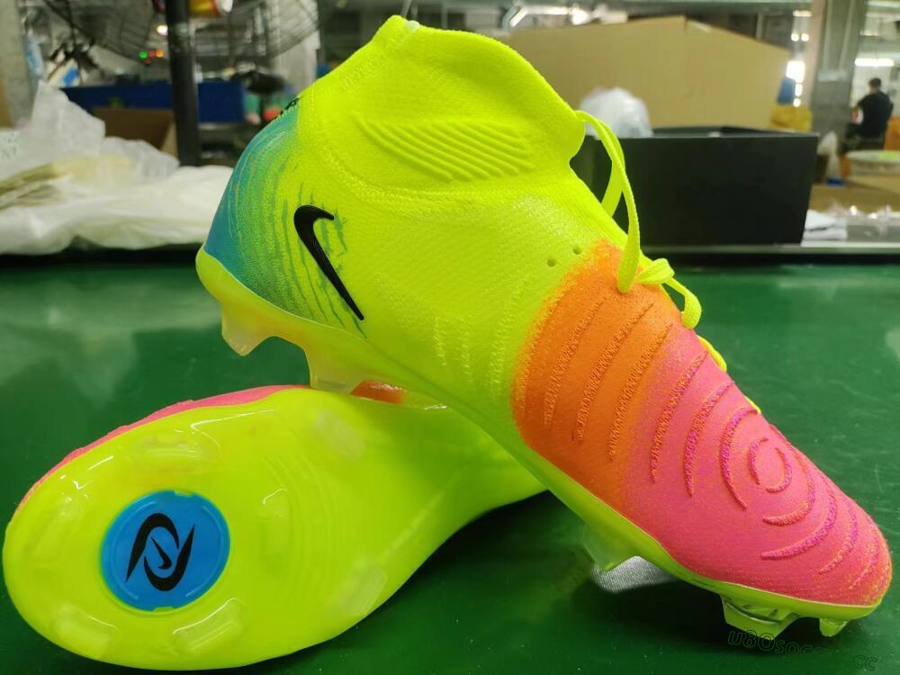 Men's Nike Phantom Luna Elite NU FG Firm Ground High-Tops Football Boots - Yellow/Orange/Black
