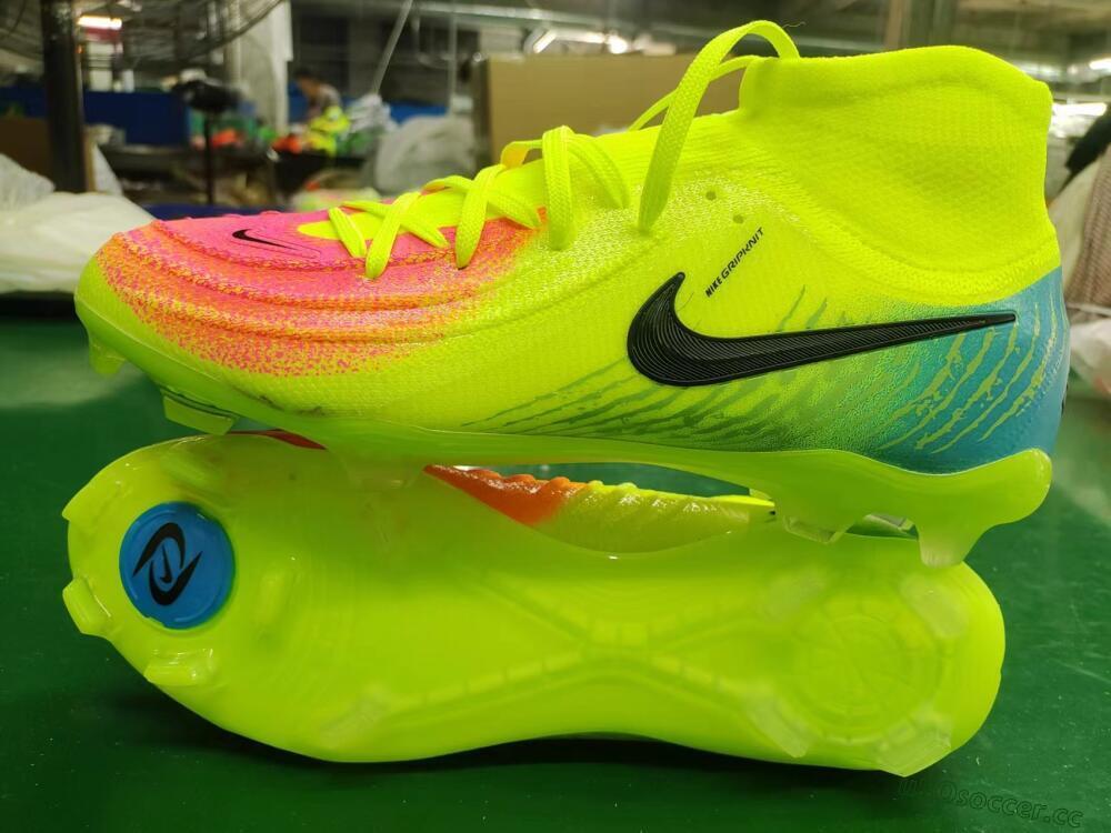 Men's Nike Phantom Luna Elite NU FG Firm Ground High-Tops Football Boots - Yellow/Orange/Black