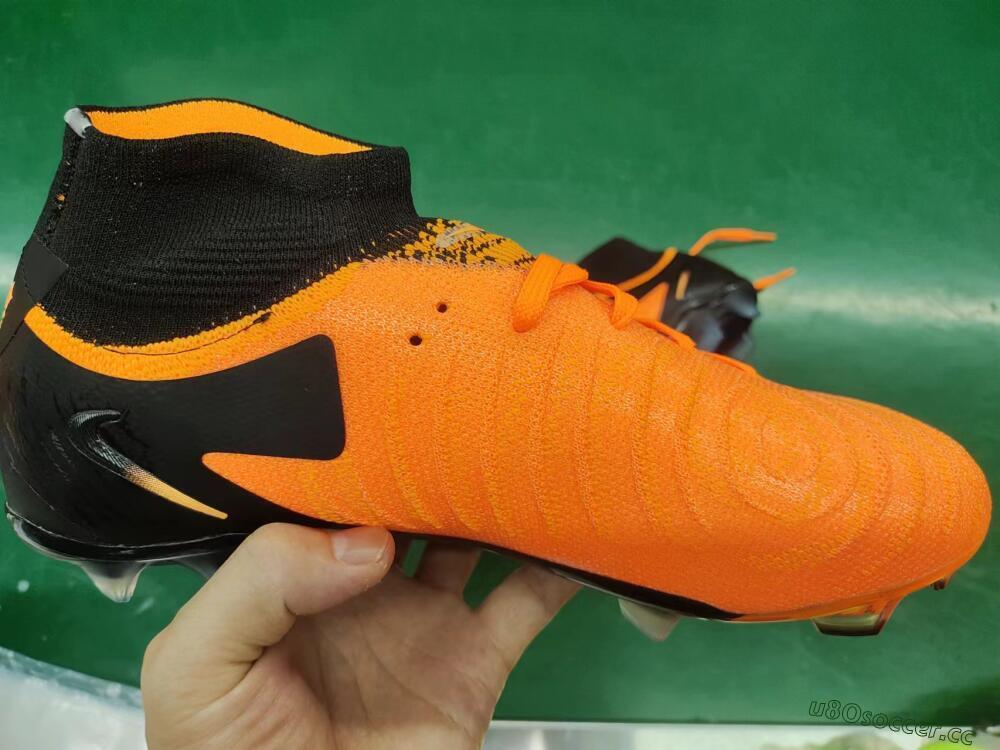 Unisex Nike Phantom Luna Elite NU FG Firm Ground High-Tops Football Boots - Orange/Black
