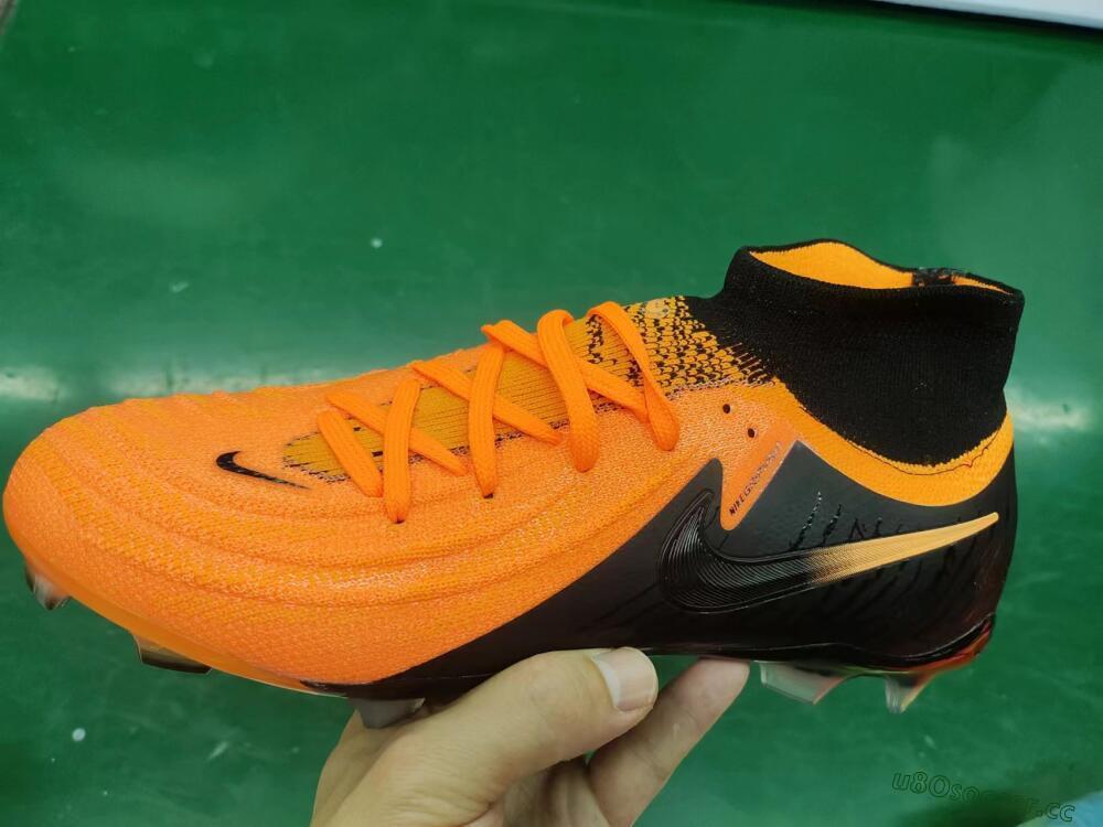 Unisex Nike Phantom Luna Elite NU FG Firm Ground High-Tops Football Boots - Orange/Black
