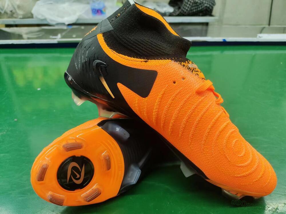 Unisex Nike Phantom Luna Elite NU FG Firm Ground High-Tops Football Boots - Orange/Black