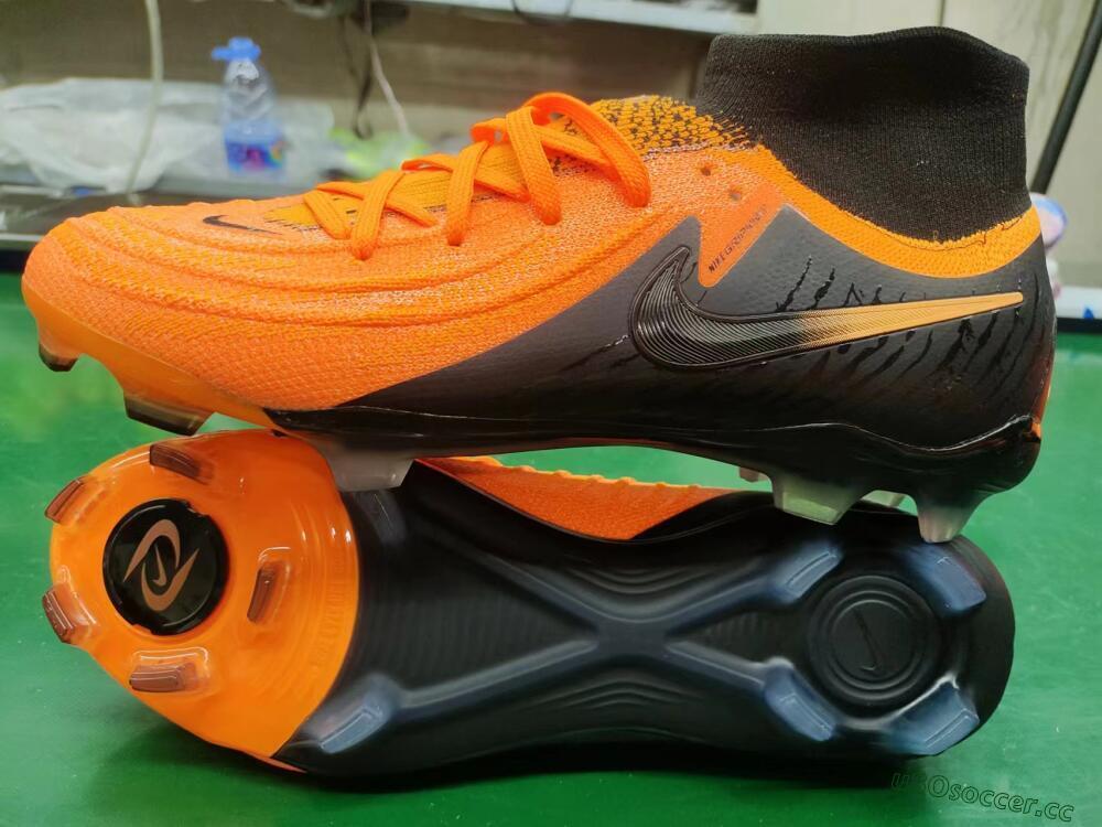 Unisex Nike Phantom Luna Elite NU FG Firm Ground High-Tops Football Boots - Orange/Black