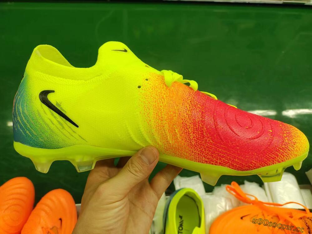 Men's Nike Phantom Luna Elite NU FG Firm Ground Low-Tops Football Boots - Yellow/Black/Orange