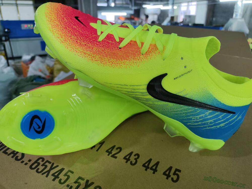 Men's Nike Phantom Luna Elite NU FG Firm Ground Low-Tops Football Boots - Yellow/Black/Orange