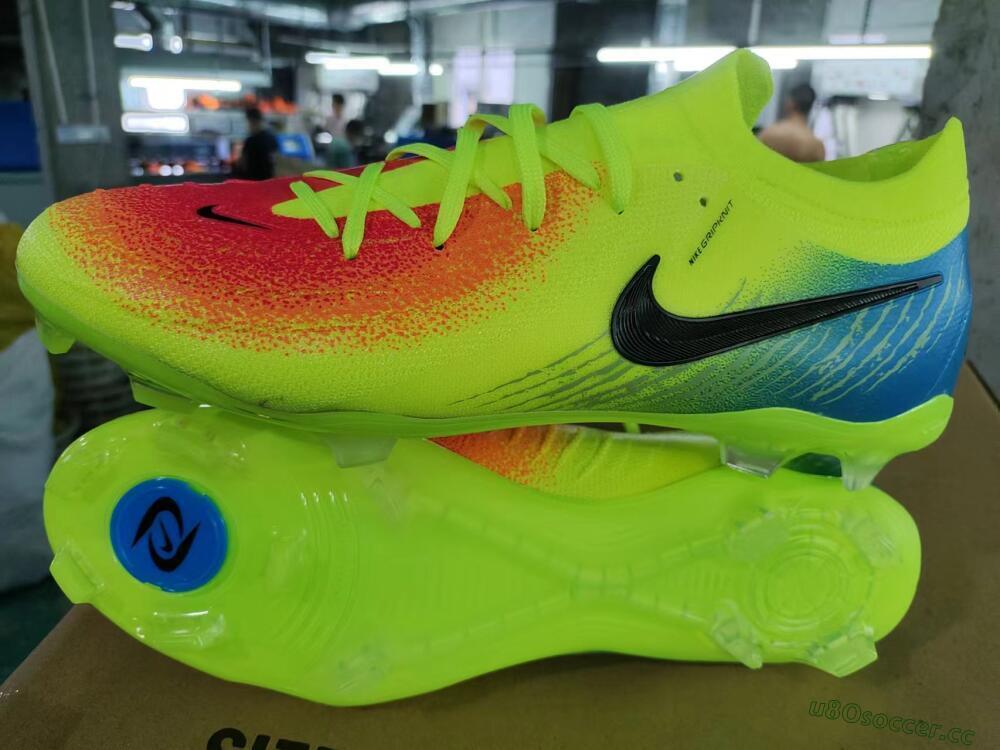 Men's Nike Phantom Luna Elite NU FG Firm Ground Low-Tops Football Boots - Yellow/Black/Orange